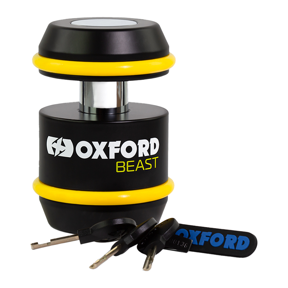 Bộ Khóa Dây Xích 22mm Ổ Khóa 30mm Chống Trộm Xe Máy Oxford Beast - LK126-LK120