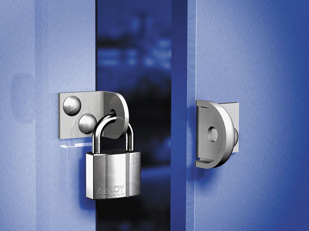 Bộ Pad Khóa Cửa ABLOY PL204, Lỗ Khóa 12mm