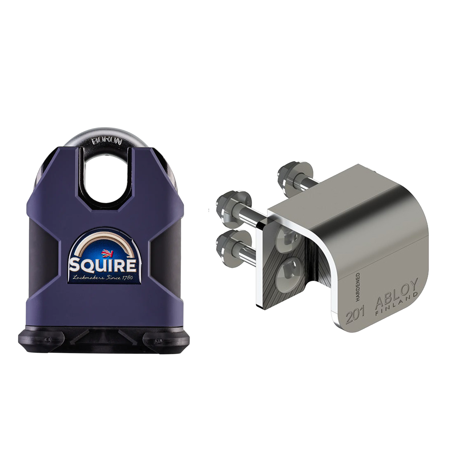 Bộ Pad Khóa và Ổ Khóa ABLOY & SQUIRE - PL201-SS80CS