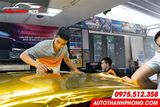  Hyundai Accent dán decal đổi màu ô tô Vàng Gold 