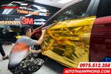  Hyundai Accent dán decal đổi màu ô tô Vàng Gold 