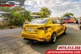  Hyundai Accent dán decal đổi màu ô tô Vàng Gold 