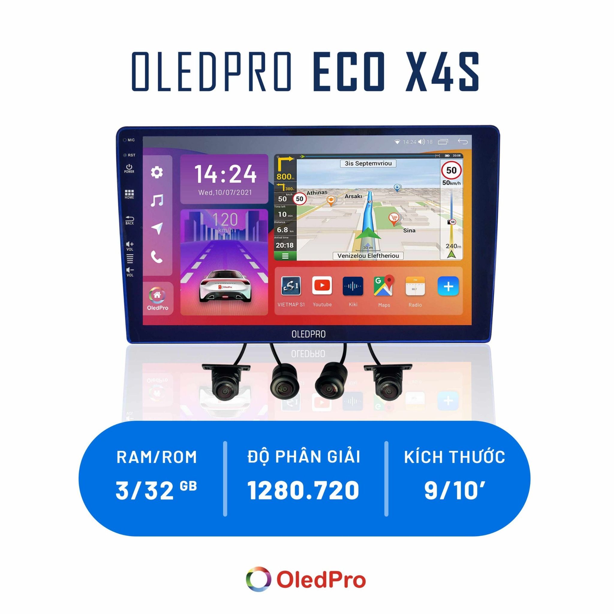 Màn Hình Liền Camera 360 OledPro ECO X4S Chính Hãng