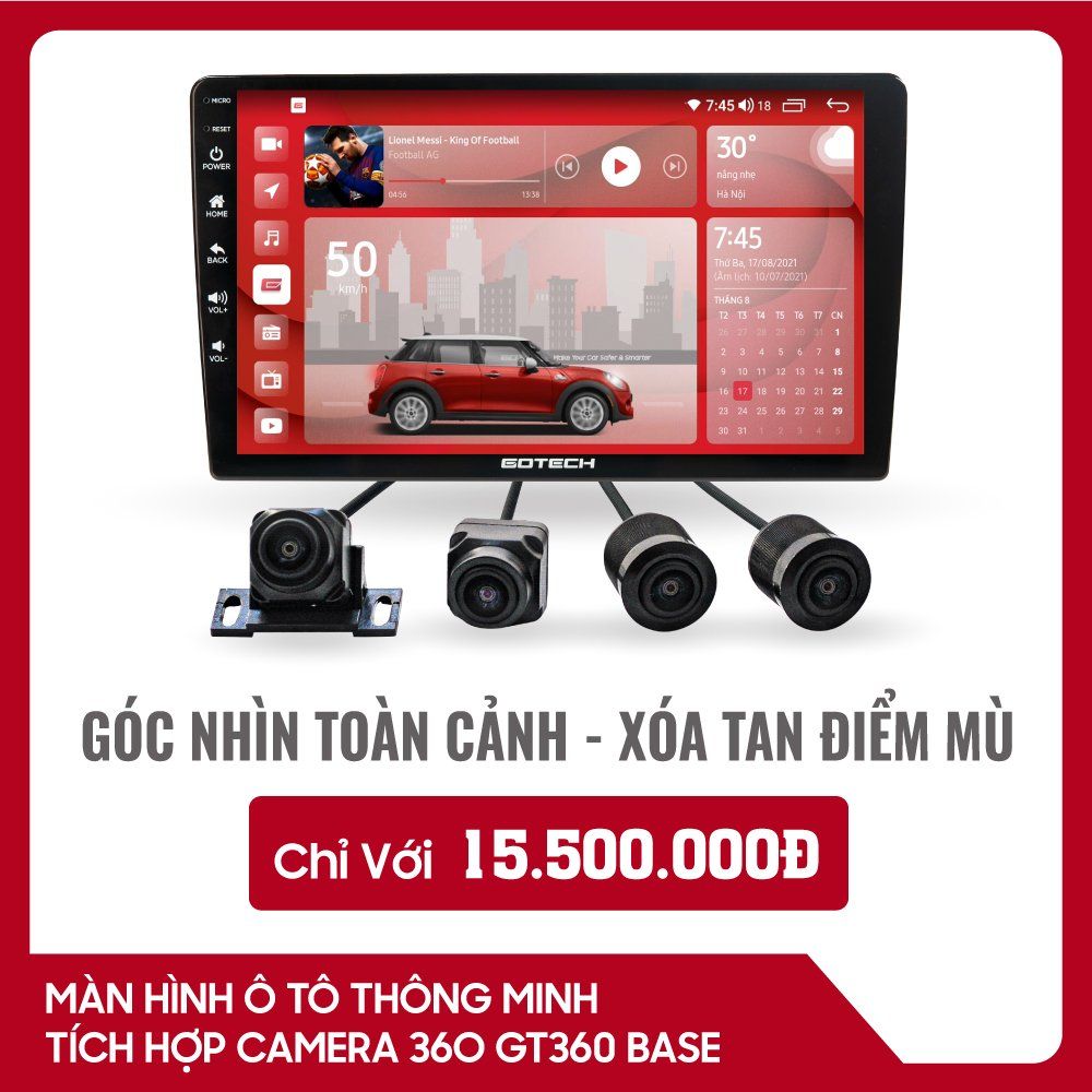MÀN HÌNH Ô TÔ THÔNG MINH GOTECH GT360 BASE
