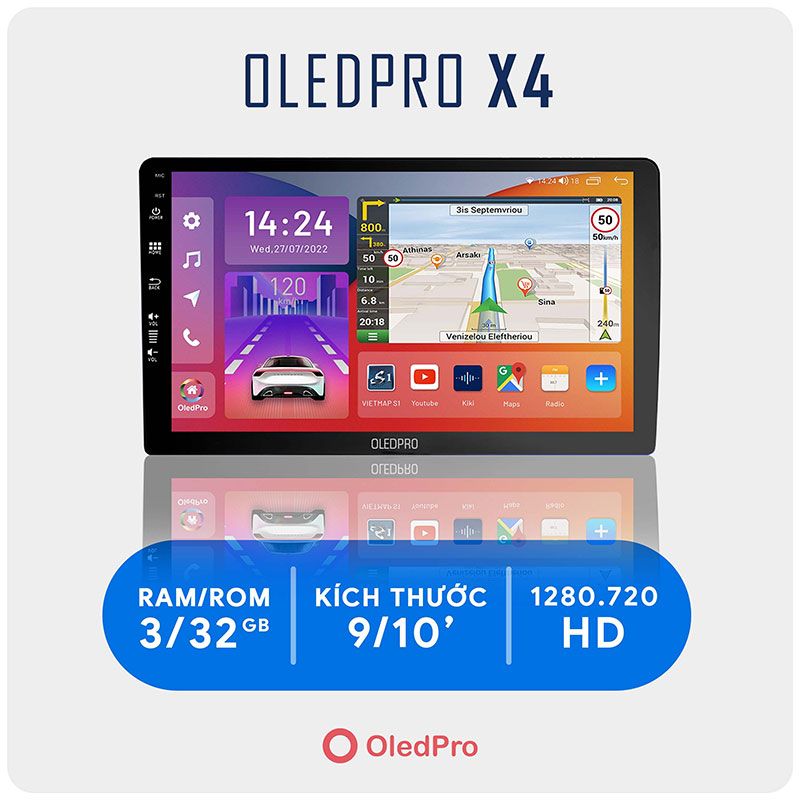  Màn Hình DVD Android OledPro X4 New 