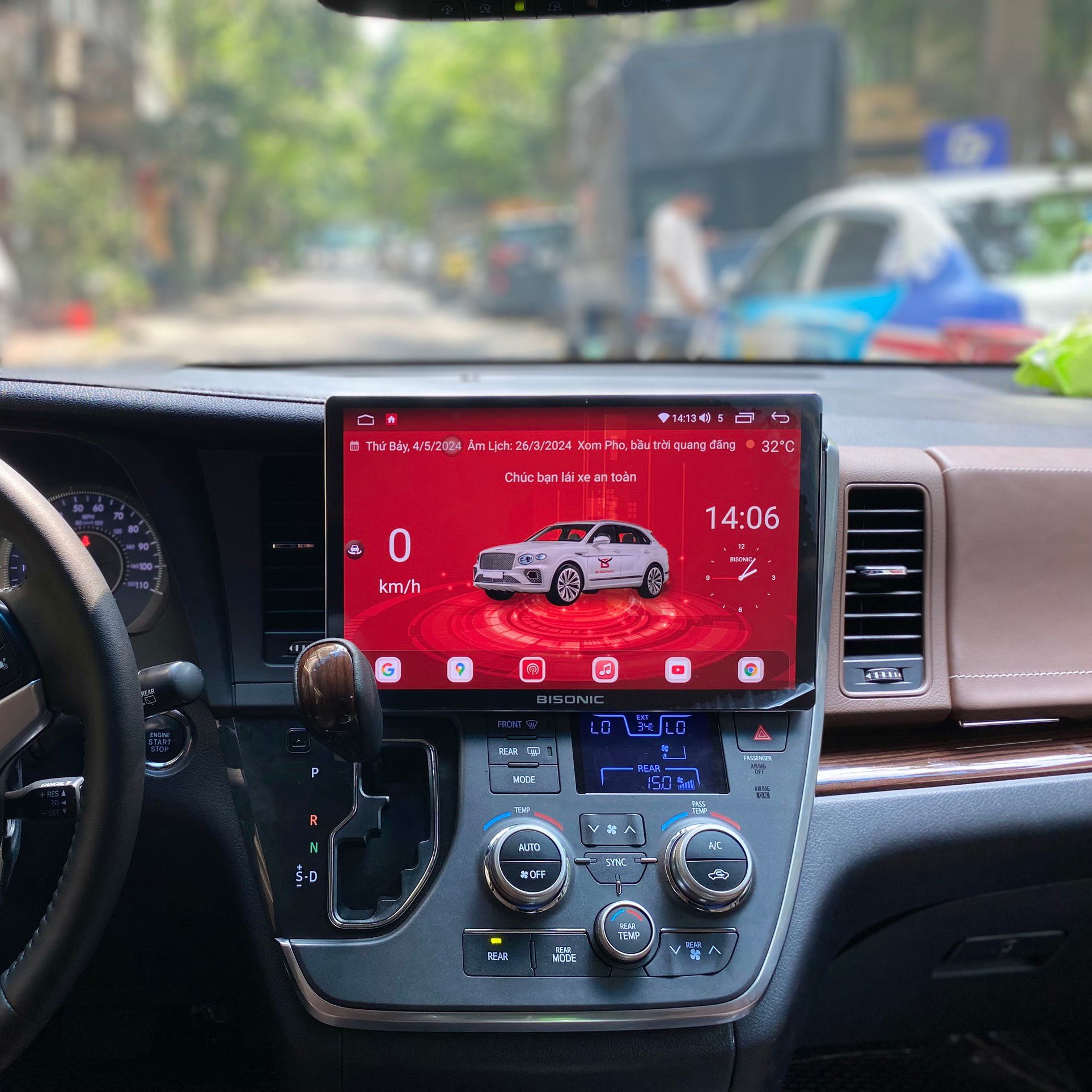  Màn hình Android Ô Tô 13 Inch cho Toyota Sienna 