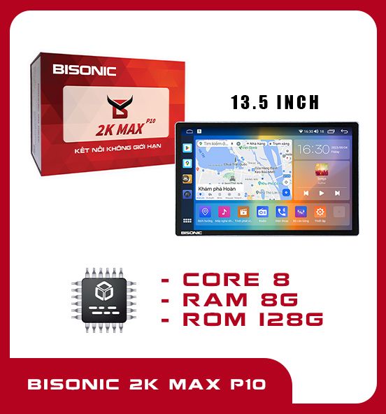 Màn hình ô tô 2K Ultraview 13inch-360 8128