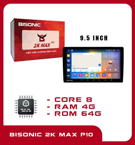 Màn hình android ô tô 2K Ultraview 9.5 inch