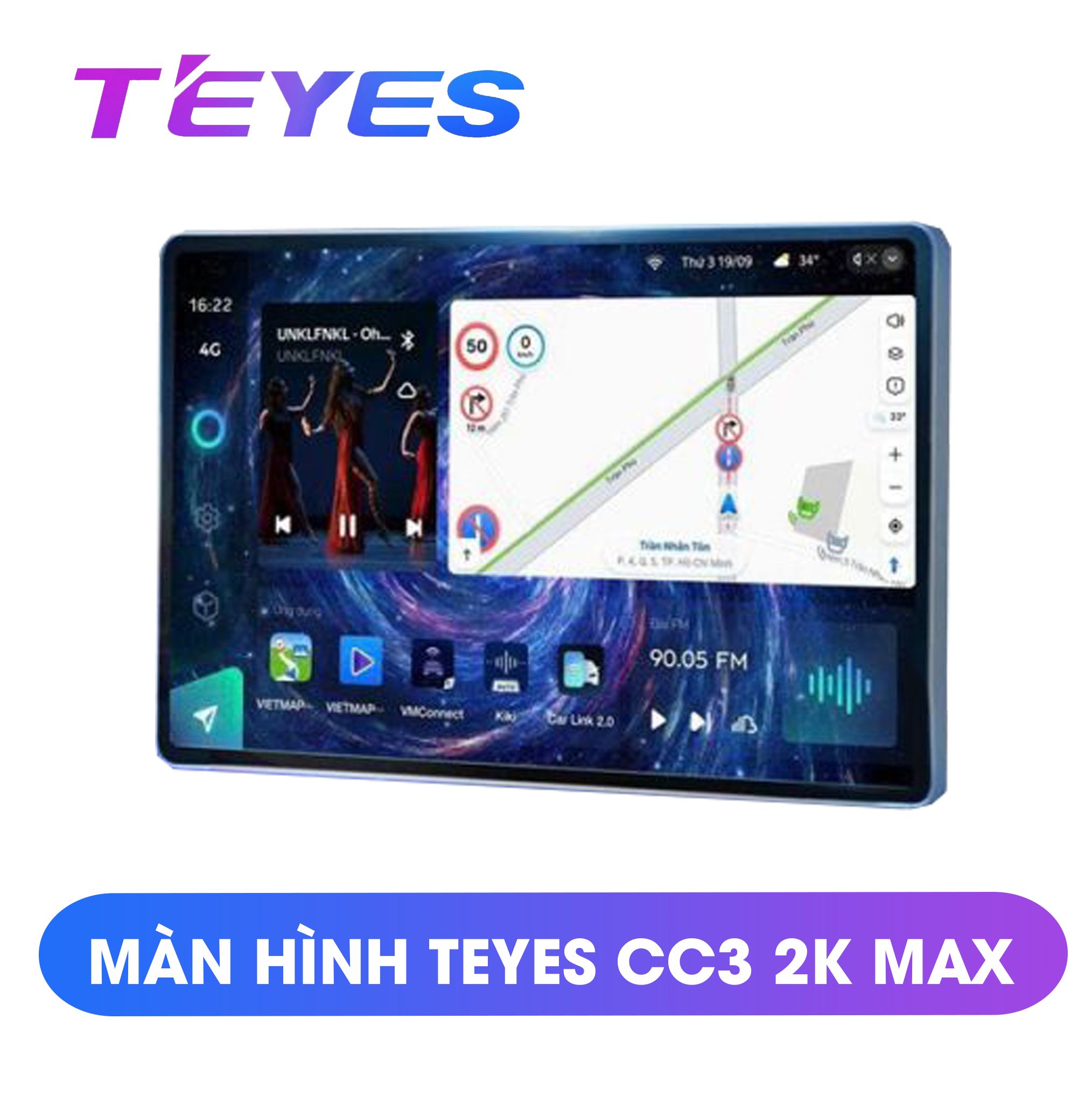  Màn Hình Ô Tô Teyes CC3 2K Max 11.5 - 13inch ( Ram 4 Rom 32 ) 