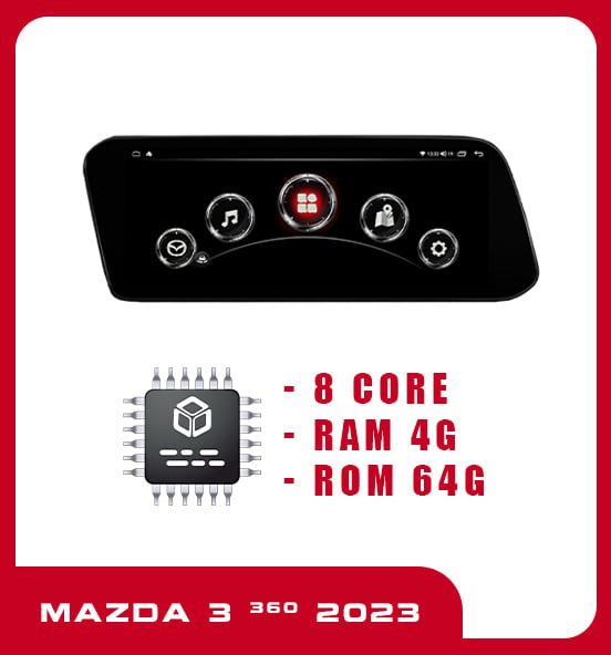 Màn Hình Bisonic Mazda 3(2020-2023) - 2 Hệ Điều Hành + 360