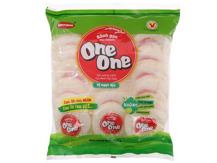  Bánh gạo vị ngọt dịu One One gói 230g 