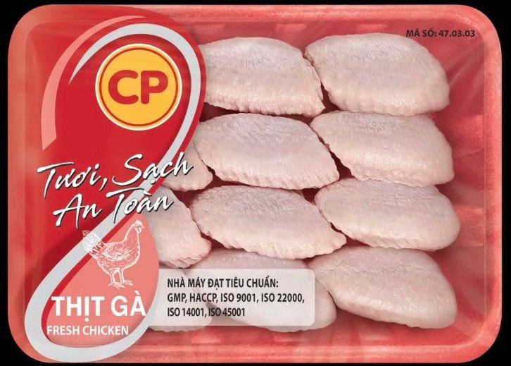  Cánh Gà Giữa Tươi 500g Khay CP 