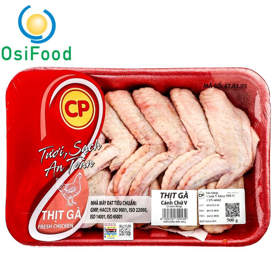  Cánh gà Chữ V CP 500g 