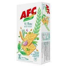  Bánh cracker AFC dinh dưỡng Kinh Đô vị rau cải hộp 172g 