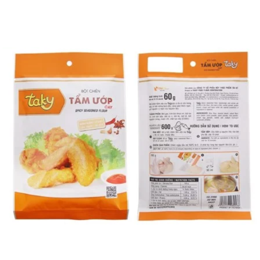  Bột chiên tẩm ướp cay Tài Ký gói 60g 