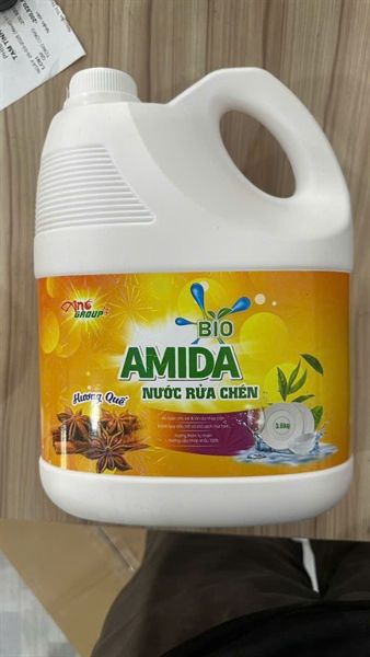 RỬA CHÉN CAO CẤP BIO AMIDA HƯƠNG QUẾ 3,6KG