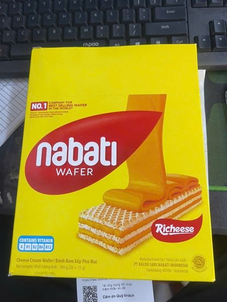 BÁNH KEM XỐP PHÔ MAI NABATI 300G
