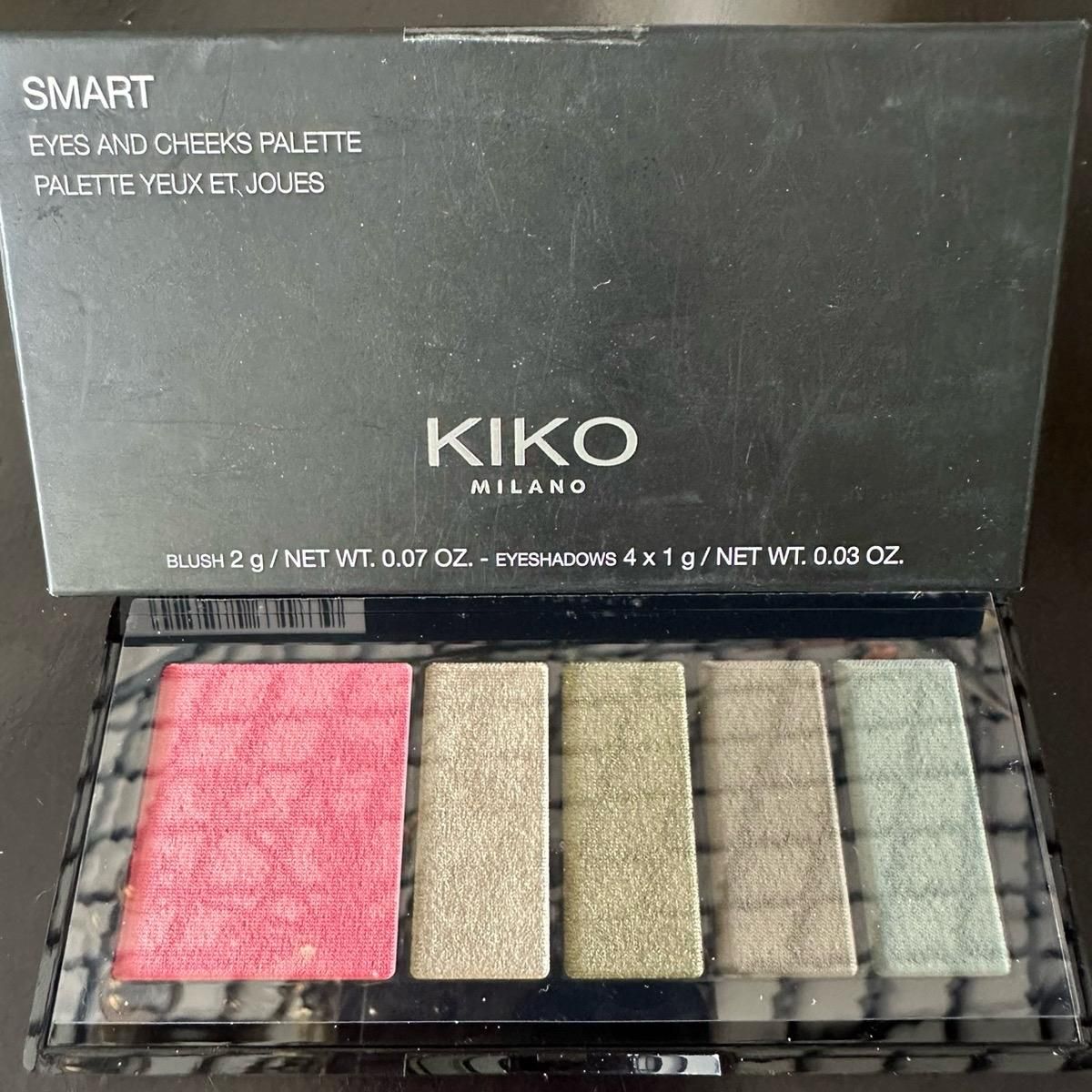 HỘP PHẤN MẮT 4 MÀU + MÁ HỒNG KIKO MILANO
