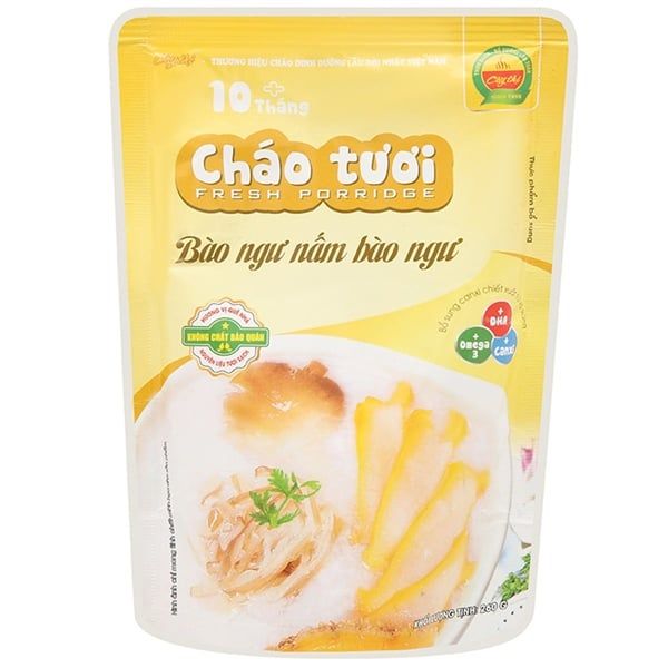 CHÁO TƯƠI NẤM BÀO NGƯ