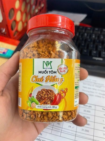 MUỐI TÔM THƯỢNG HẠNG CHÚ HỒNG 80G