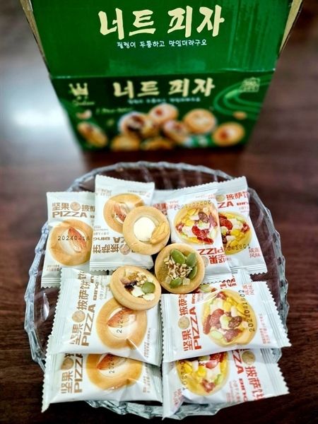 BÁNH QUY PIZZA CÁC LOẠI HẠT XANH LÁ 350G