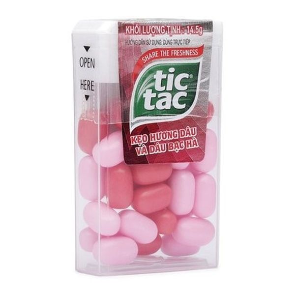 KẸO TIC TAC HƯƠNG DÂU & DÂU BẠC HÀ
