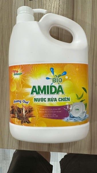 RỬA CHÉN CAO CẤP BIO AMIDA HƯƠNG QUẾ 1,6KG