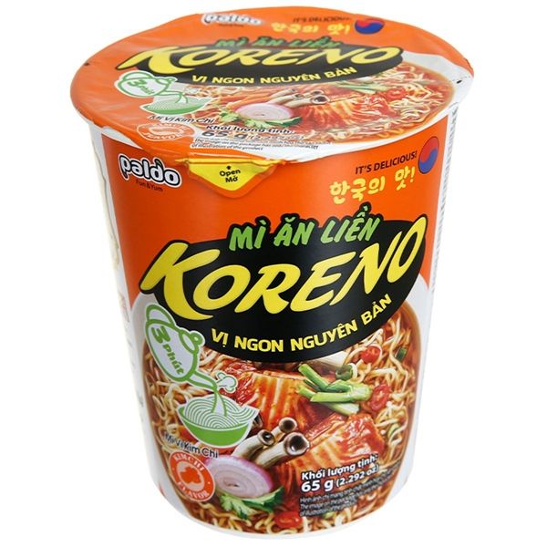 MÌ ĂN LIỀN KORENO VỊ KIM CHI 65G