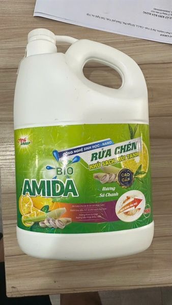 RỬA CHÉN CAO CẤP BIO AMIDA HƯƠNG CHANH SẢ 1,6KG