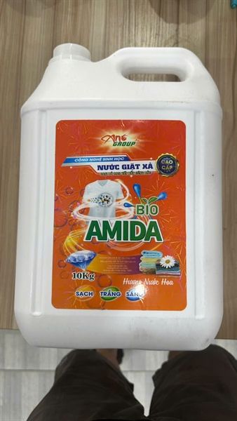 NƯỚC GIẶT XẢ CAO CẤP BIO AMIDA HƯƠNG NƯỚC HOA 10KG