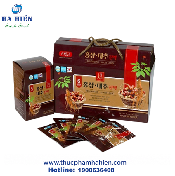 NƯỚC HỒNG SÂM TÁO ĐỎ (50ML X 30 GÓI)