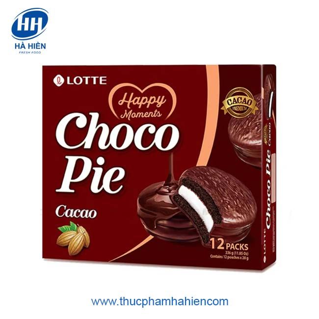 BÁNH LOTTE CHOCO PIE CACAO 12 CÁI