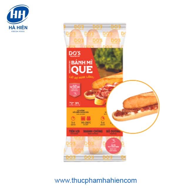 BÁNH MÌ QUE NHÂN XÁ XÍU THỊT XÔNG KHÓI