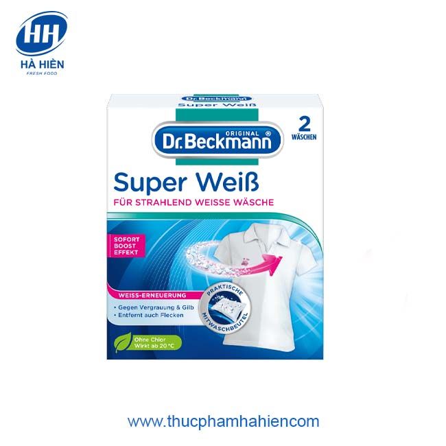 BỘT TẨY TRẮNG QUẦN ÁO DR.BECKMANN 80G