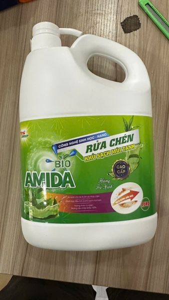 RỬA CHÉN CAO CẤP BIO AMIDA HƯƠNG TRÀ XANH 1,6KG