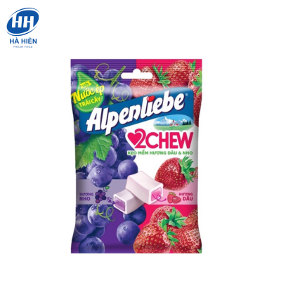 KẸO AL 2CHEW DÂU & NHO 84G