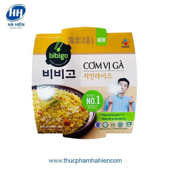 CƠM VỊ GÀ BIBIGO (160G) - HỘP - Website