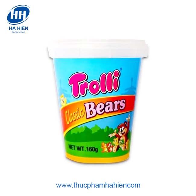 KẸO DẺO TROLLI CLASSIC BEARS (GẤU) ĐỨC 160G