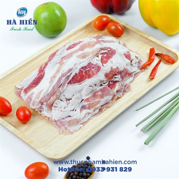 BA RỌI BÒ MỸ CẮT LÁT DÀI(VỈ 0.5KG)