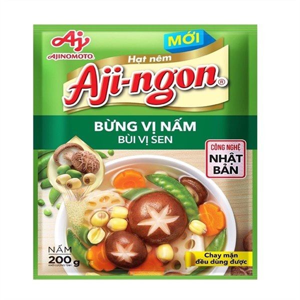  HẠT NÊM CHAY VỊ NẤM AJI-NGON 200G 