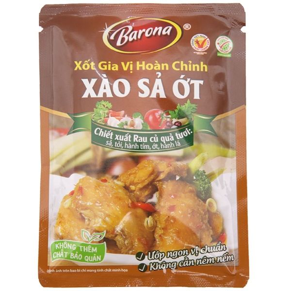XỐT GIA VỊ XÀO XẢ ỚT BARONA - 80G