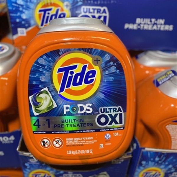 VIÊN GIẶT XẢ TIDE 4IN1 OXI (104 VIÊN) MỸ