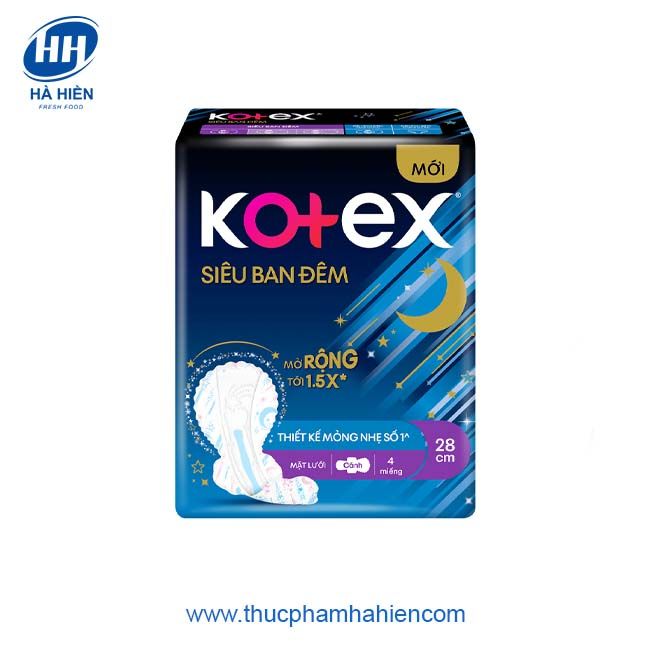 KOTEX BAN ĐÊM 28CM