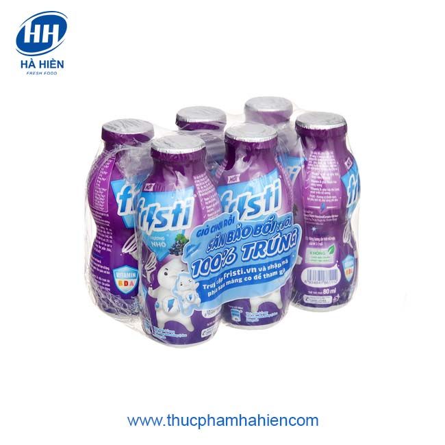 LỐC 6 CHAI SỮA CHUA FRISTI HƯƠNG NHO