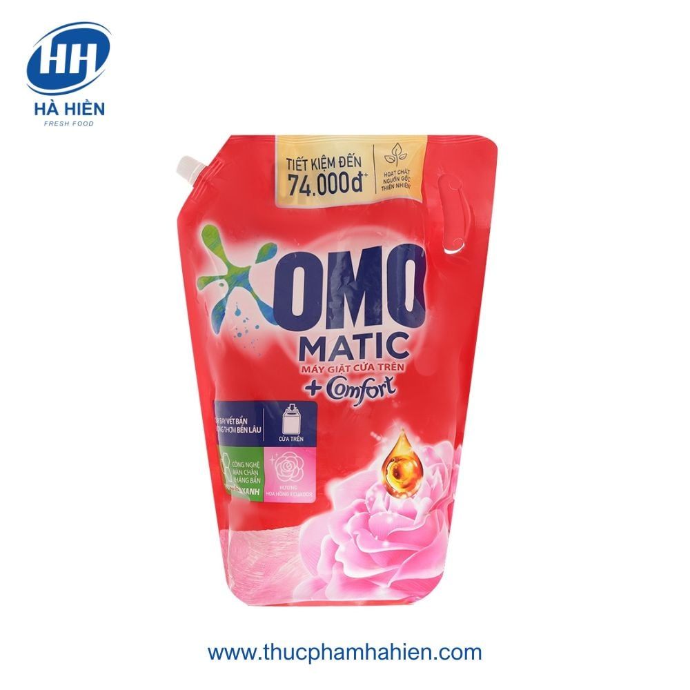 NƯỚC GIẶT OMO HOA HỒNG CỬA TRÊN 3.6KG