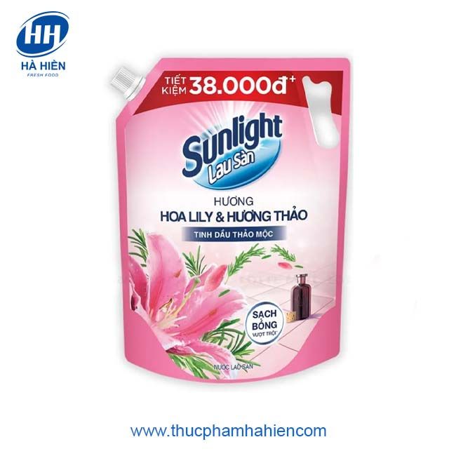 NƯỚC LAU SÀN SUNLIGHT HOA LILY&HƯƠNG THẢO 3.6KG
