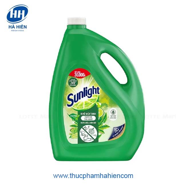 NƯỚC RỬA CHÉN SUNLIGHT HƯƠNG MATCHA TRÀ NHẬT 3.6KG