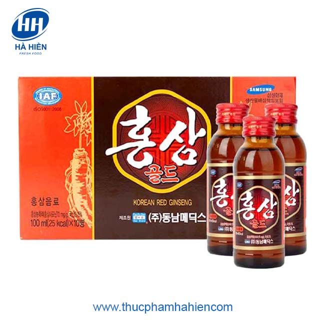 NƯỚC UỐNG HỒNG SÂM SAMSUNG RED GINSENG (10x100ML)