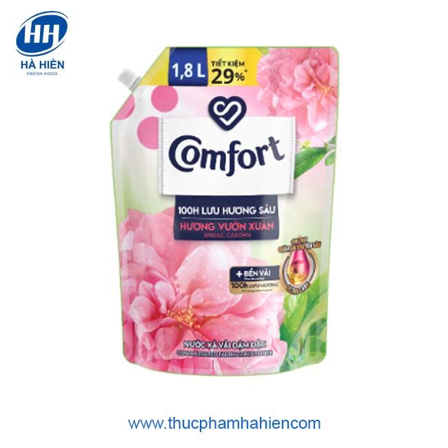 NƯỚC XẢ VẢI COMFORT 100H LƯU HƯƠNG SÂU HƯƠNG VƯỜN XUÂN 1.8L