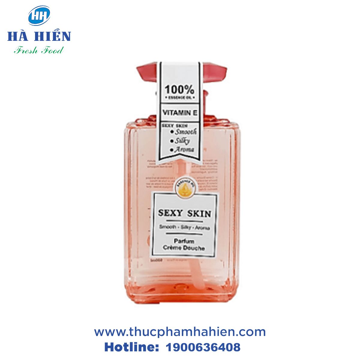 SỮA TẮM NƯỚC HOA VITAMIN E PHÁP SEXY SKIN (600ML) – CHAI